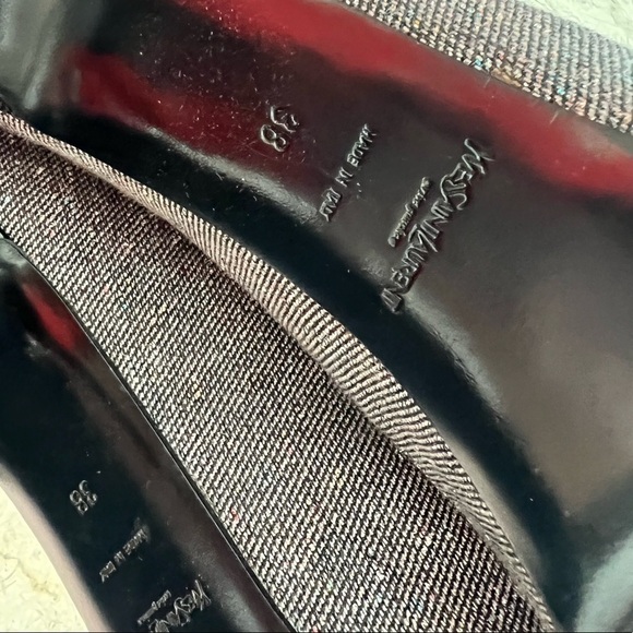 Yves Saint Laurent Metallic Gray Platform Pumps - Picture 10 of 16